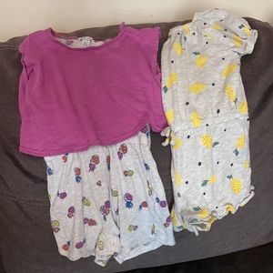 SOLD.  Toddler Romper bundle Splendid and Old Navy